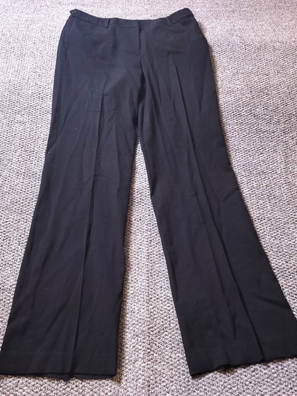 Atelier Dress Pants Womens 6 Black Polyester Spandex Hook Zip Career Office Work